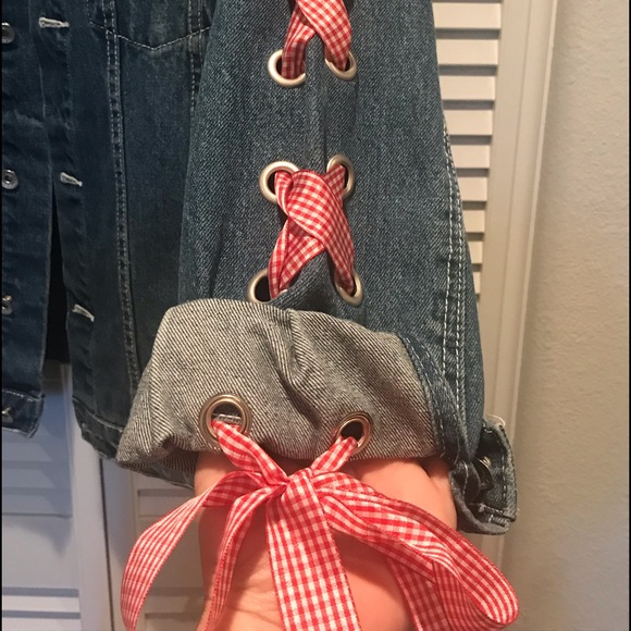 Fun Distressed Denim Jacket - Picture 2 of 5